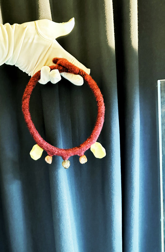 X JT Acrylic RED HANDMADE ARTPIECE